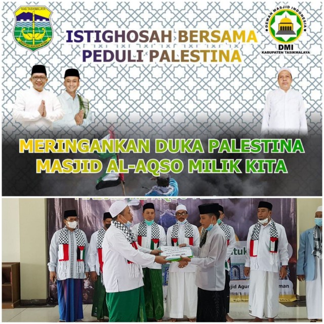 Santri Ponpes Darussalam Rajapolah Tasikmalaya Peduli Palestina 